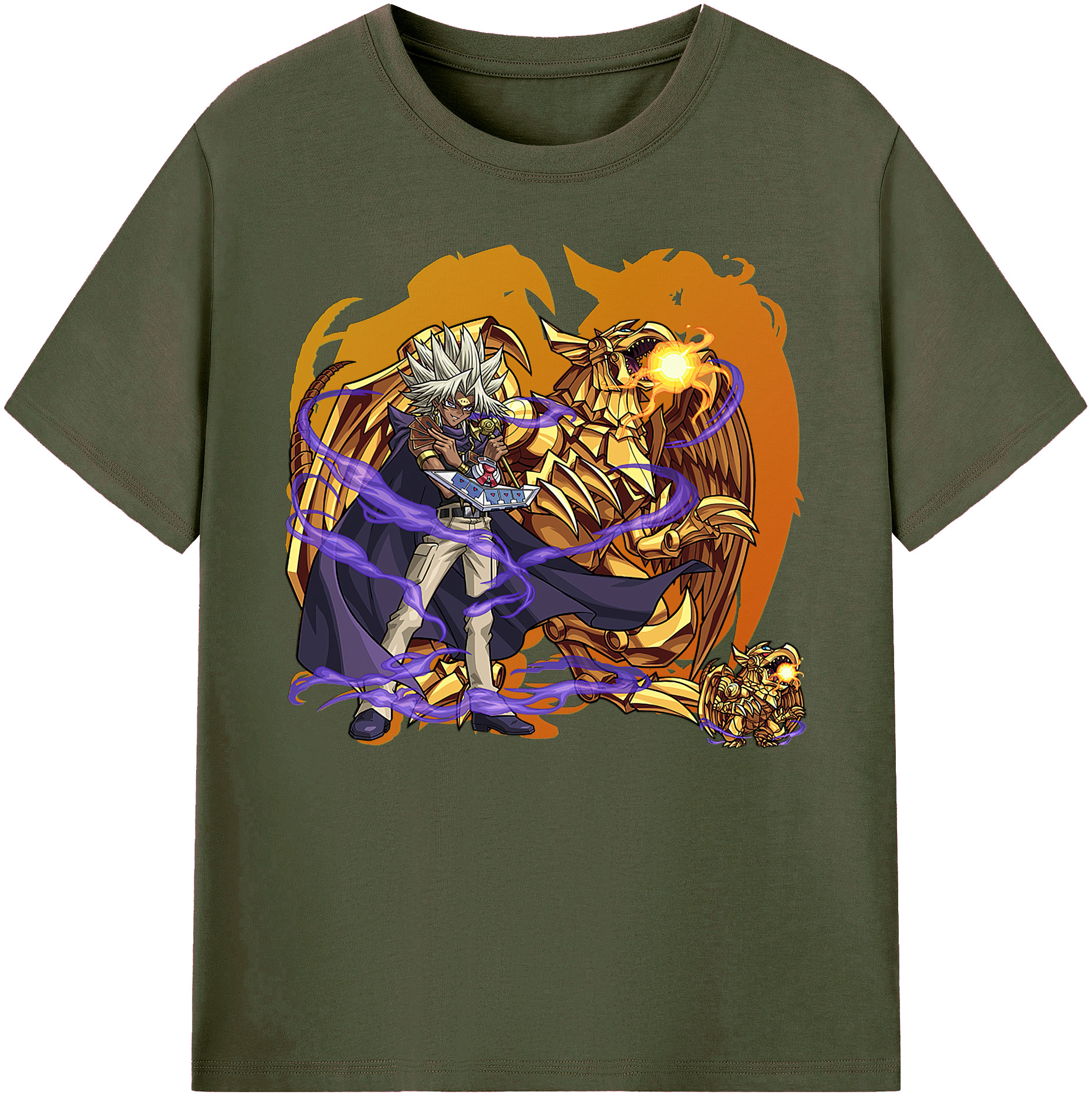 （画像用） 遊☆戯☆王 Yu-Gi-Oh! 綿100％ メンズ半袖Tシャツ｜肌触りやわらか＆通気性